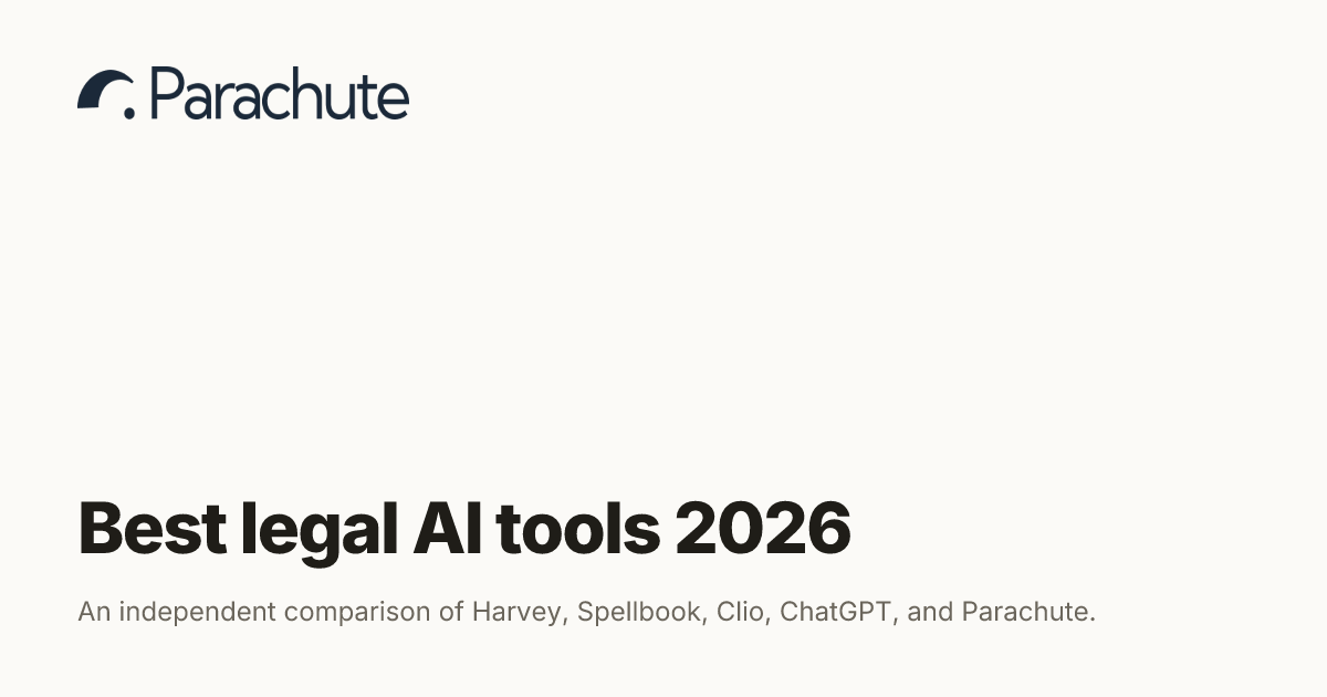 Best legal AI software for law firms in 2026 | Parachute